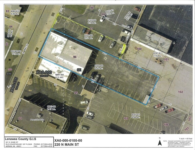 220 N Main St, Adrian, MI à louer - Aérien - Image 3 de 10
