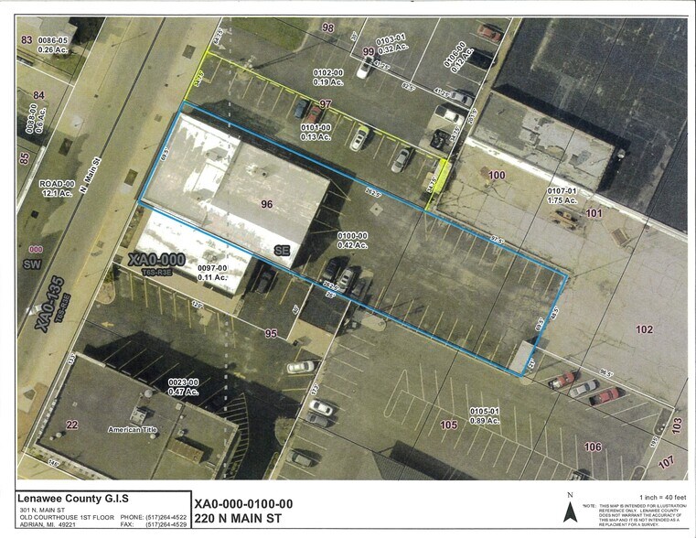 220 N Main St, Adrian, MI à louer - Aérien - Image 3 de 10