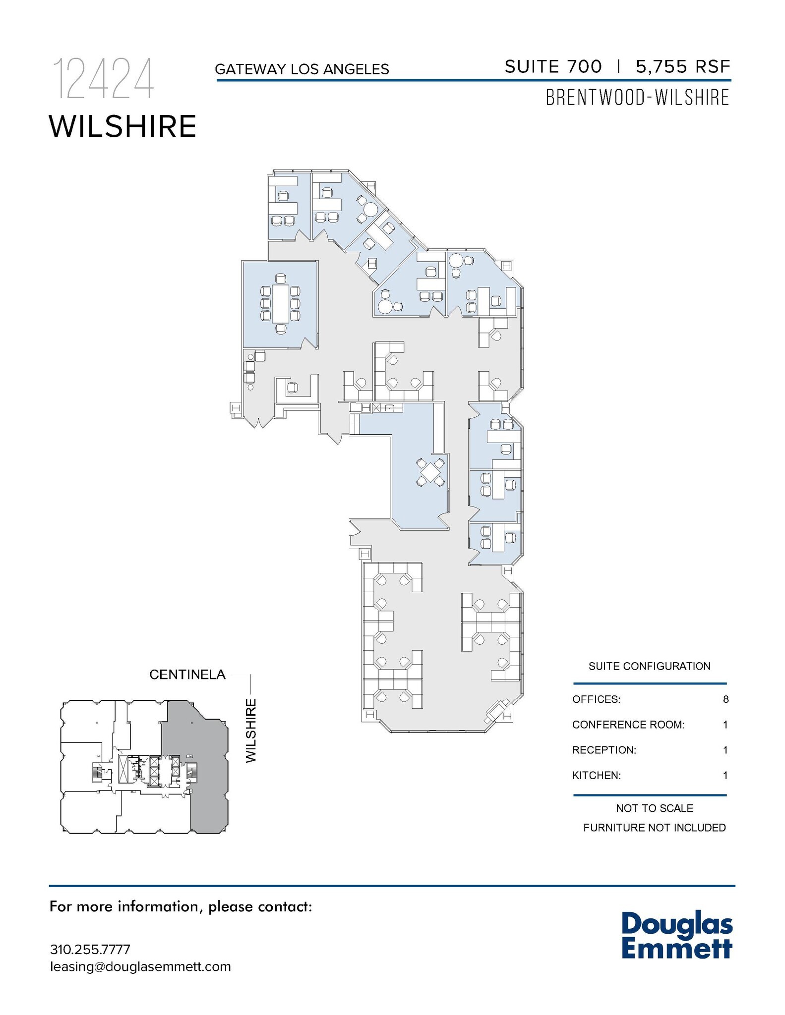 12424 Wilshire Blvd, Los Angeles, CA for lease Floor Plan- Image 1 of 1
