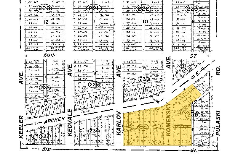 5023 S Archer Ave, Chicago, IL à louer - Plan cadastral - Image 2 de 2