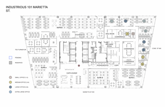 101 Marietta St NW, Atlanta, GA à louer Plan d  tage- Image 1 de 10