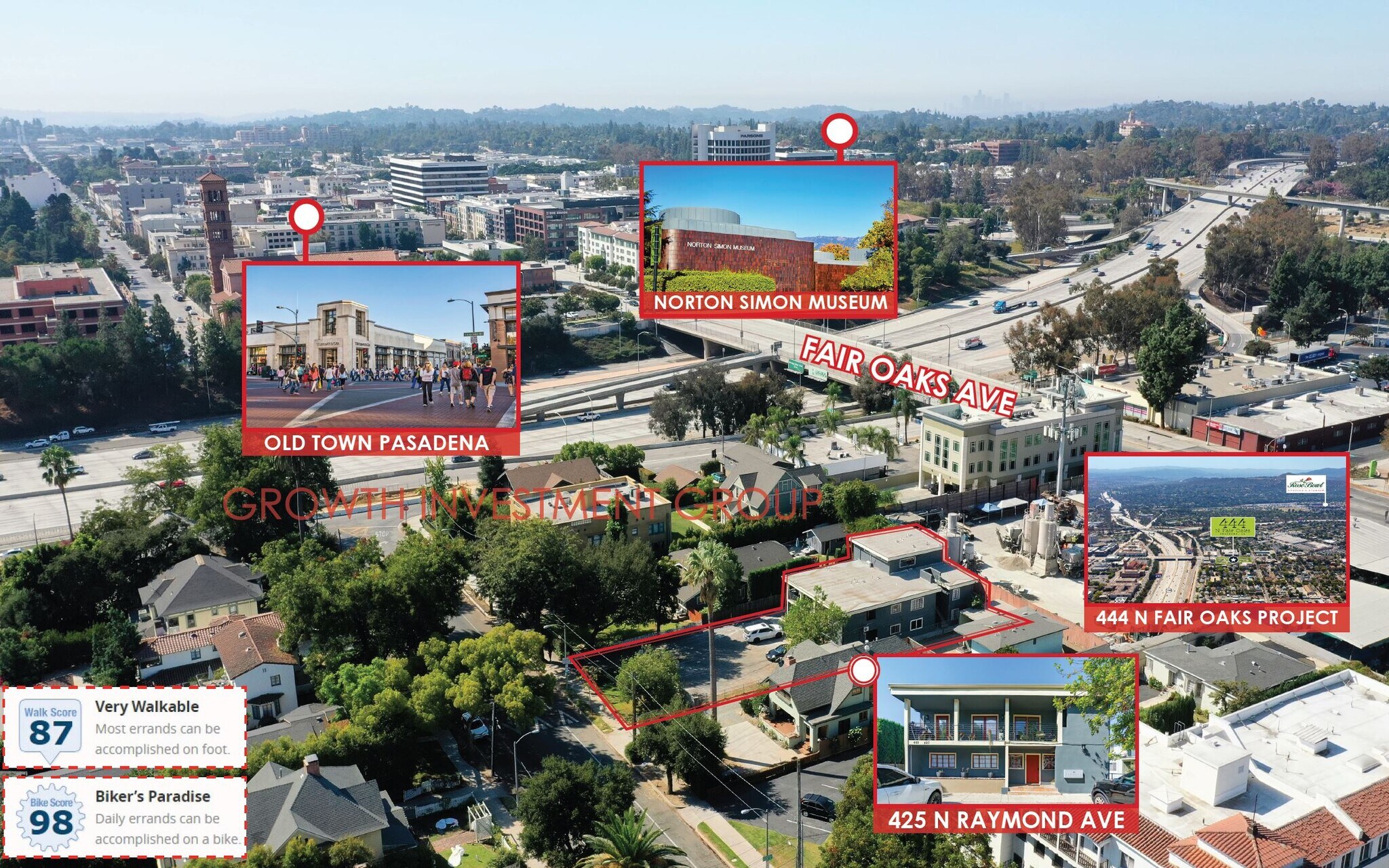 425 N Raymond Ave, Pasadena, CA à vendre Photo du bâtiment- Image 1 de 40