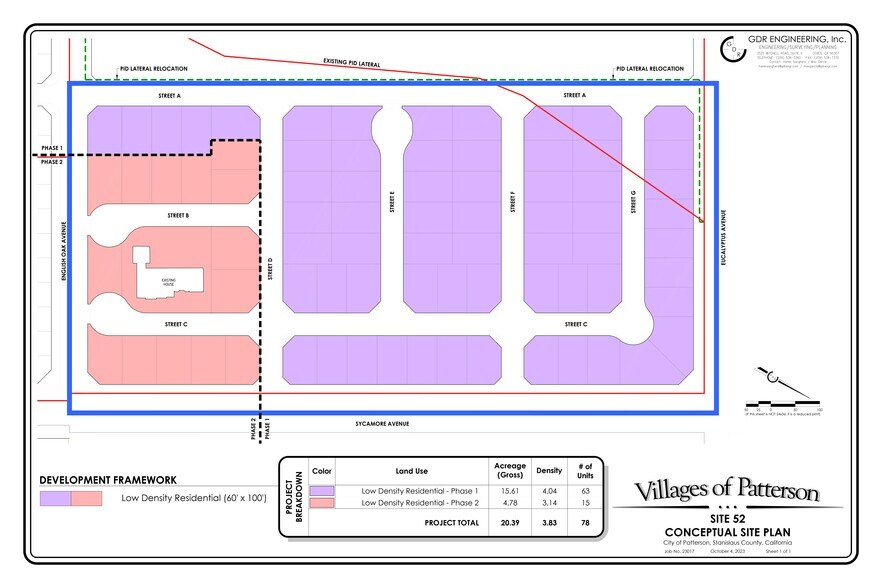 Eucalyptus, Patterson, CA à vendre - Plan de site - Image 3 de 3