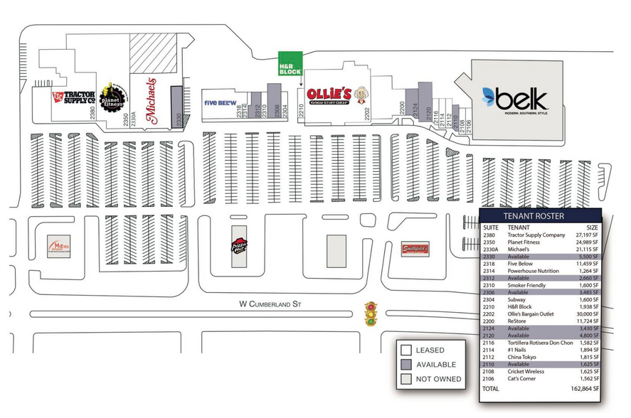 2104 Cumberland St, Dunn, NC for lease - Floor Plan - Image 3 of 4