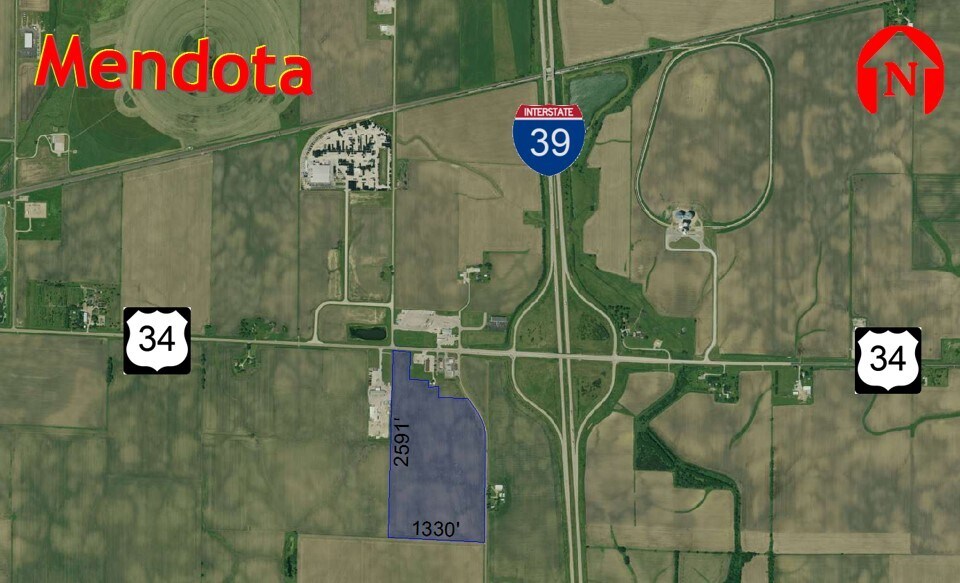 I-39, Mendota, IL for sale - Aerial - Image 1 of 1