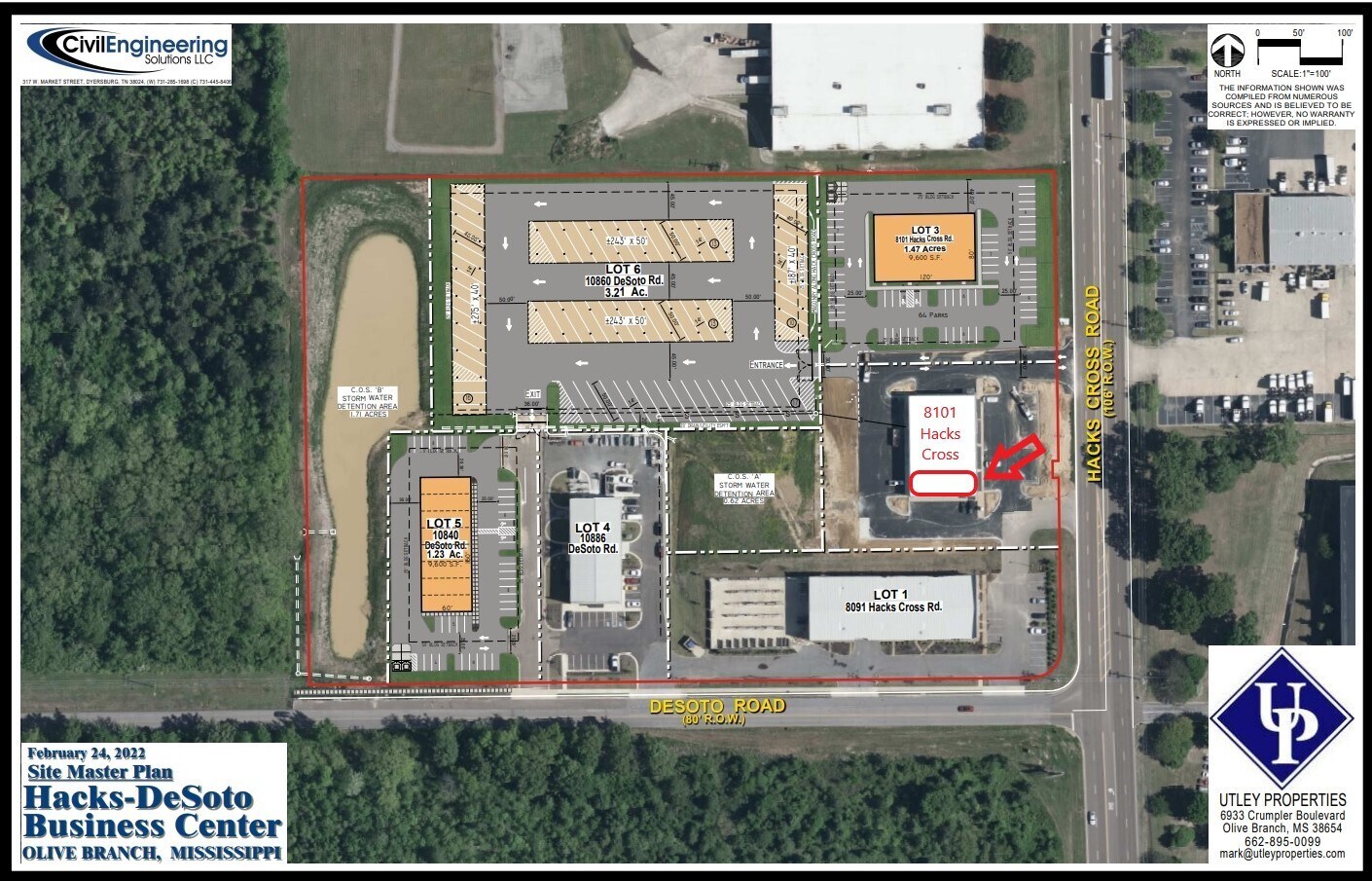 8101 Hacks Cross Rd, Olive Branch, MS à louer Photo du bâtiment- Image 1 de 2