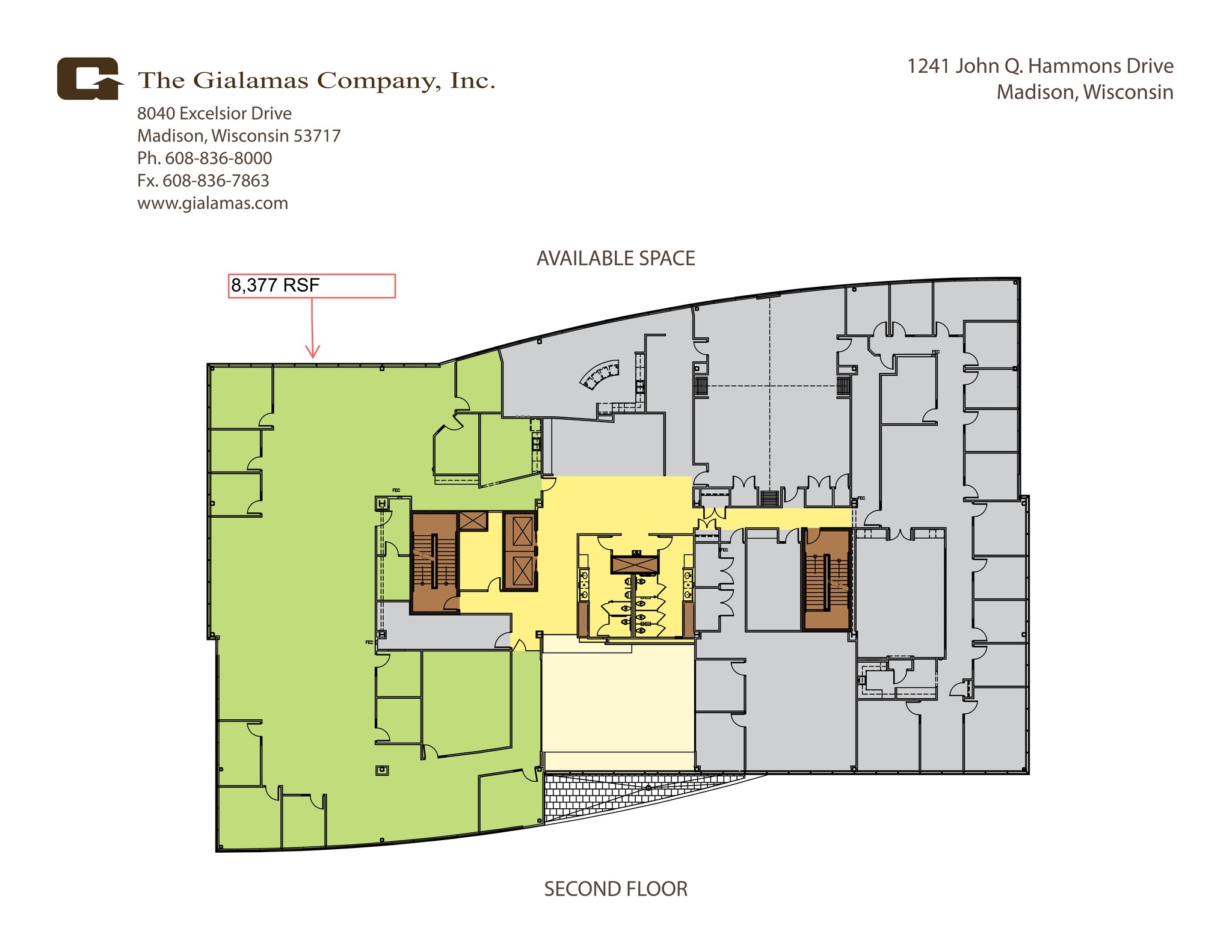 1241 John Q Hammons Dr, Madison, WI for lease Site Plan- Image 1 of 1