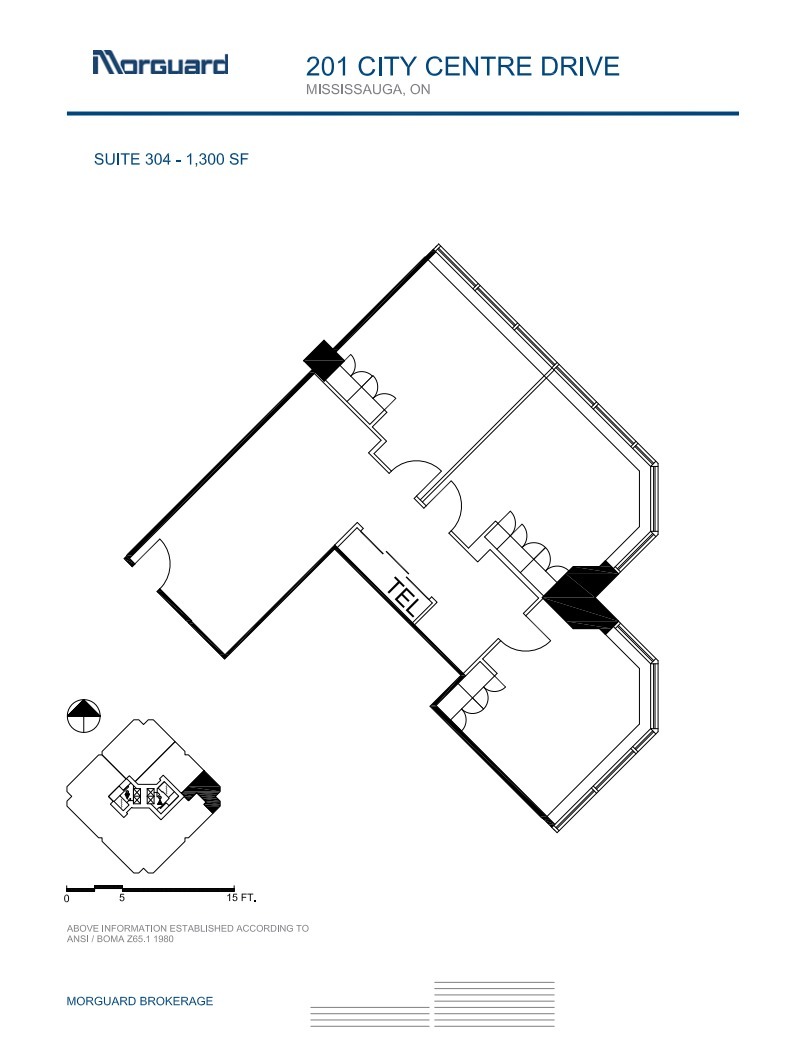 201 City Centre Dr, Mississauga, ON for lease Floor Plan- Image 1 of 1