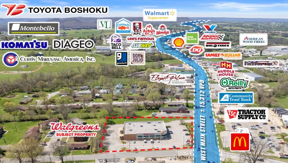 512 W Main St, Lebanon, KY à vendre - Photo du bâtiment - Image 2 de 2