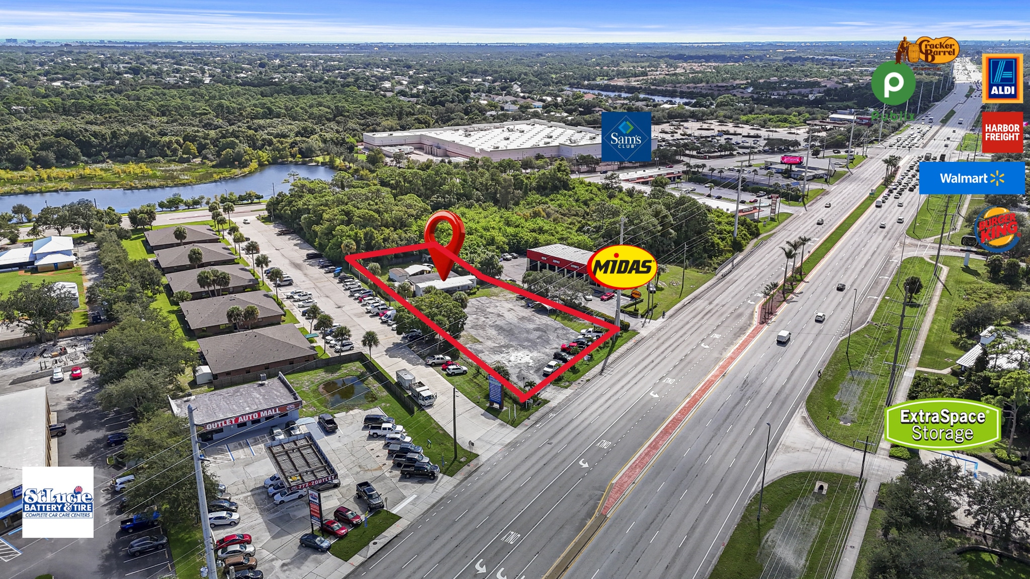 10720 S US Highway 1, Port Saint Lucie, FL for sale Aerial- Image 1 of 11