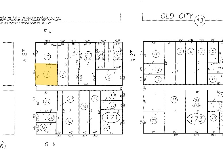 615 16th St, Sacramento, CA for lease - Plat Map - Image 3 of 3