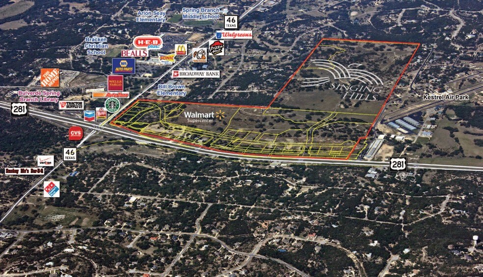 20248 State Highway 46 W, Spring Branch, TX à vendre - Aérien - Image 2 de 6