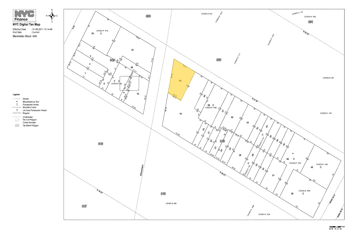 920 Broadway, New York, NY à louer Plan cadastral- Image 1 de 2