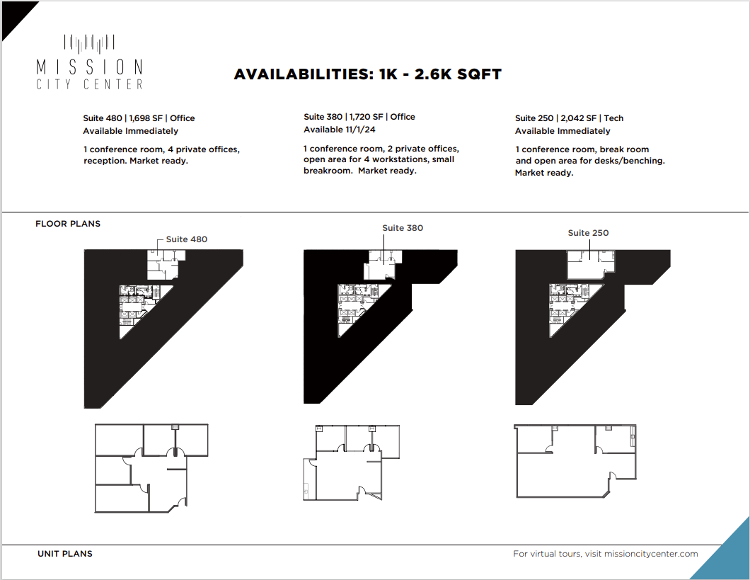 2350 Mission College Blvd, Santa Clara, CA à louer Plan d  tage- Image 1 de 1