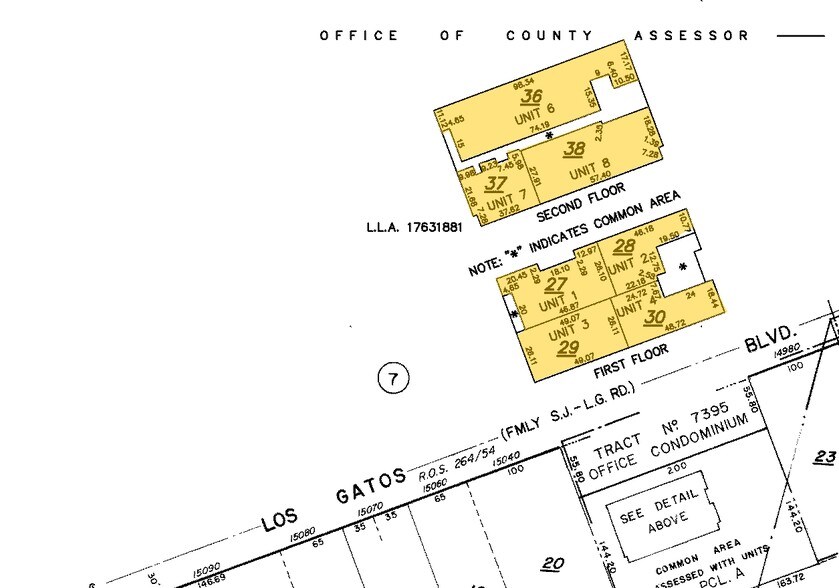 15000 Los Gatos Blvd, Los Gatos, CA à louer - Plan cadastral - Image 3 de 3