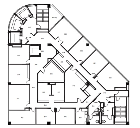 888 W 6th St, Los Angeles, CA for lease Floor Plan- Image 1 of 1