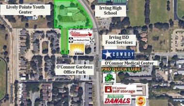819-901 N O'Connor Rd, Irving, TX - Aerial  map view - Image1