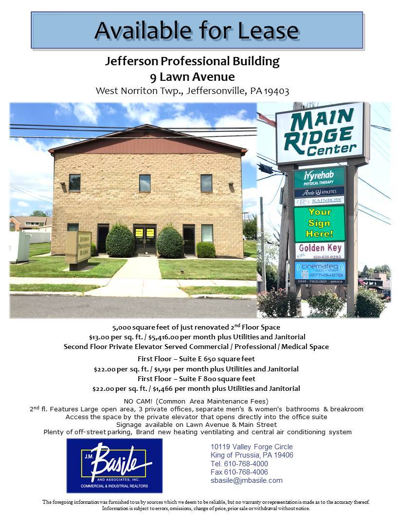 2450-2460 W Main St, Norristown, PA for lease Interior Photo- Image 1 of 1