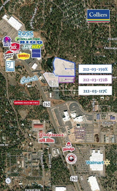 4555-4595 S White Mountain Rd, Show Low, AZ à vendre Photo du bâtiment- Image 1 de 1