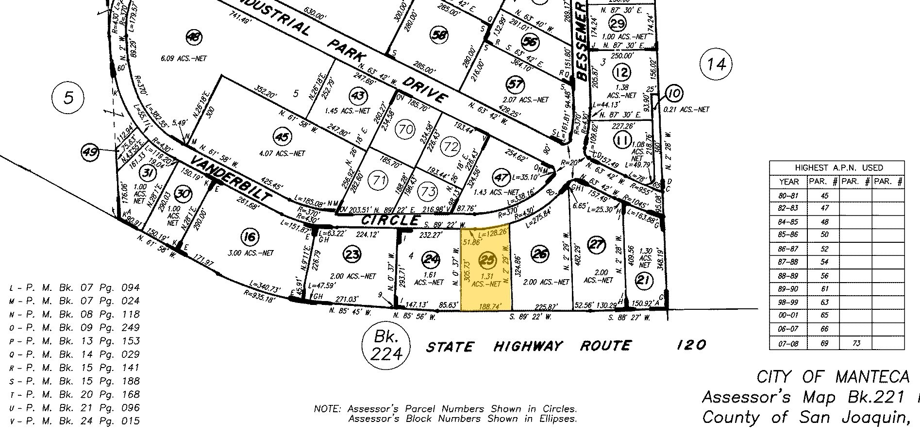 1246 Vanderbilt Cir, Manteca, CA à vendre Plan cadastral- Image 1 de 2
