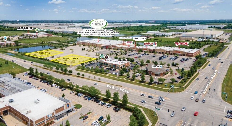 S Weber Rd, Romeoville, IL à louer - Aérien - Image 2 de 2