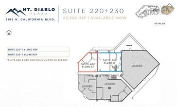 2185 N California Blvd, Walnut Creek, CA for lease Floor Plan- Image 1 of 1