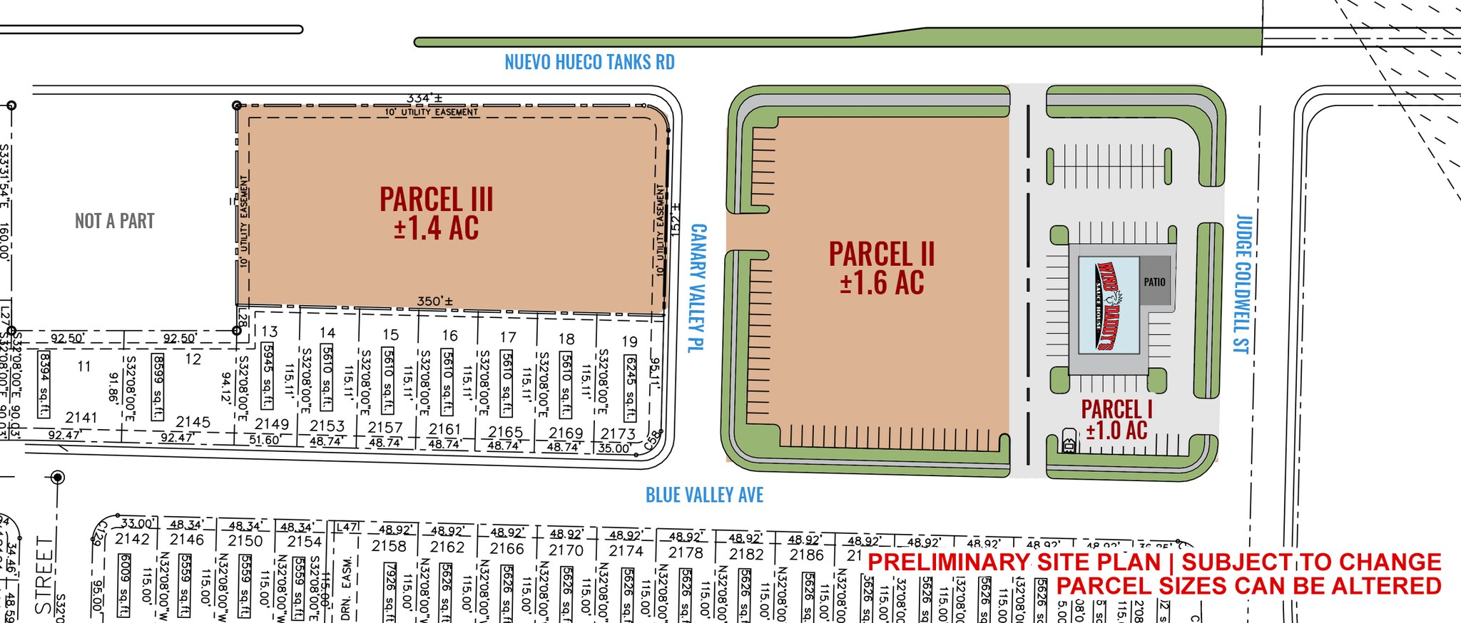 836 & 850 Nuevo Hueco Tanks, Socorro, TX à louer Plan de site- Image 1 de 4