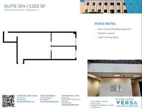 1275 E Butterfield Rd, Wheaton, IL à louer Plan d’étage- Image 1 de 1