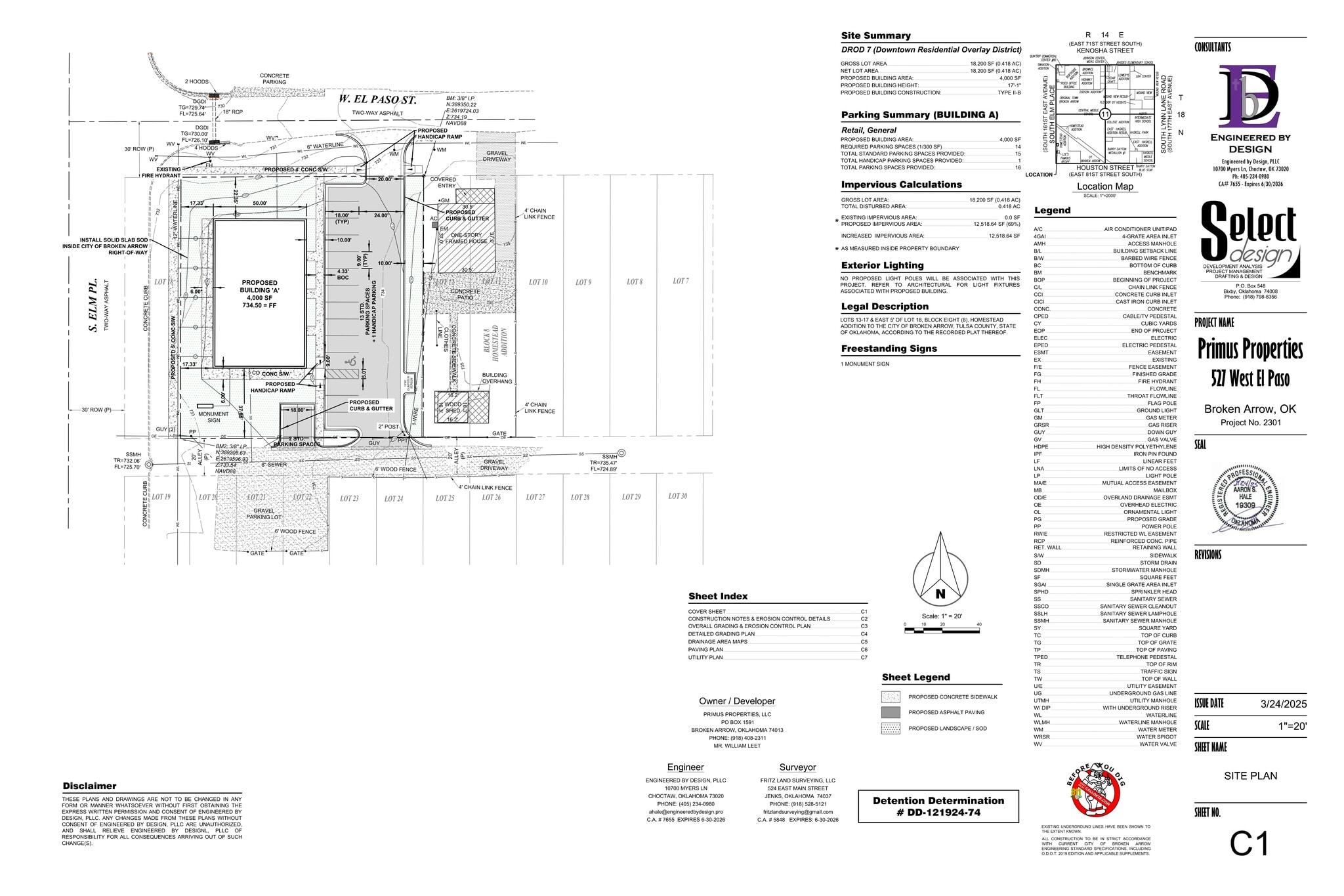 527 El Paso st, Broken Arrow, OK à louer Plan de site- Image 1 de 1