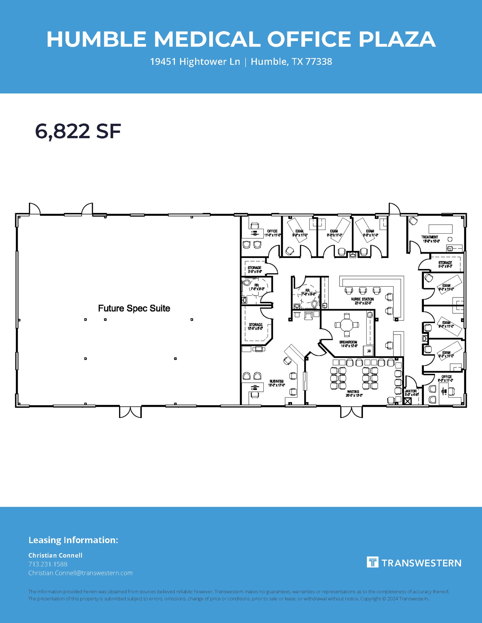 19451 Hightower Ln, Humble, TX à louer Plan d’étage- Image 1 de 1