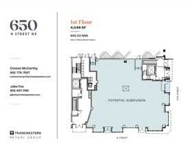 650 H St NE, Washington, DC à louer Plan d’étage- Image 1 de 1