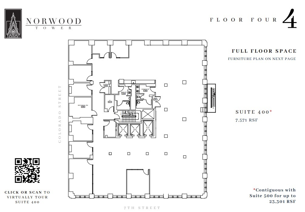 114 W 7th St, Austin, TX à louer Plan d’étage- Image 1 de 2