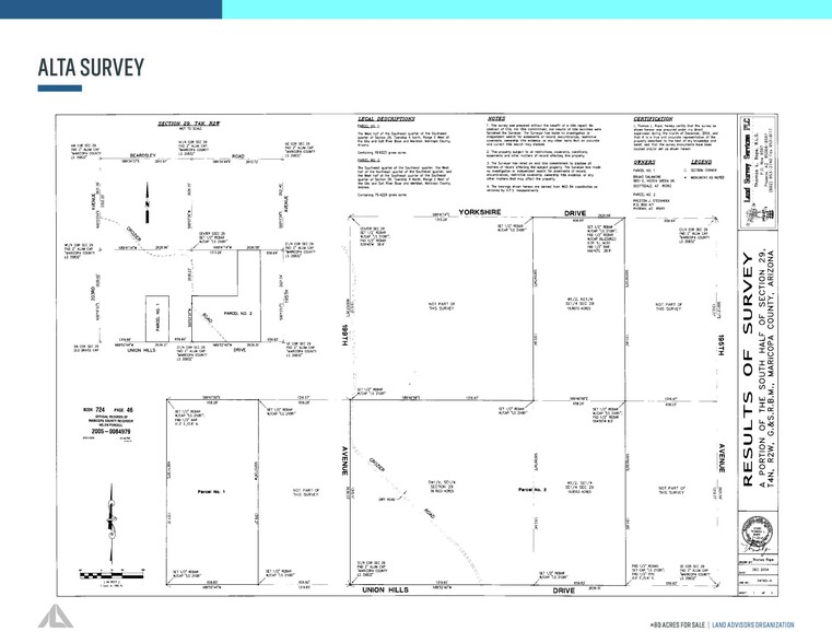 NEC 199th Avenue & Union Hills Drive, Surprise, AZ à vendre - Plan cadastral - Image 1 de 2