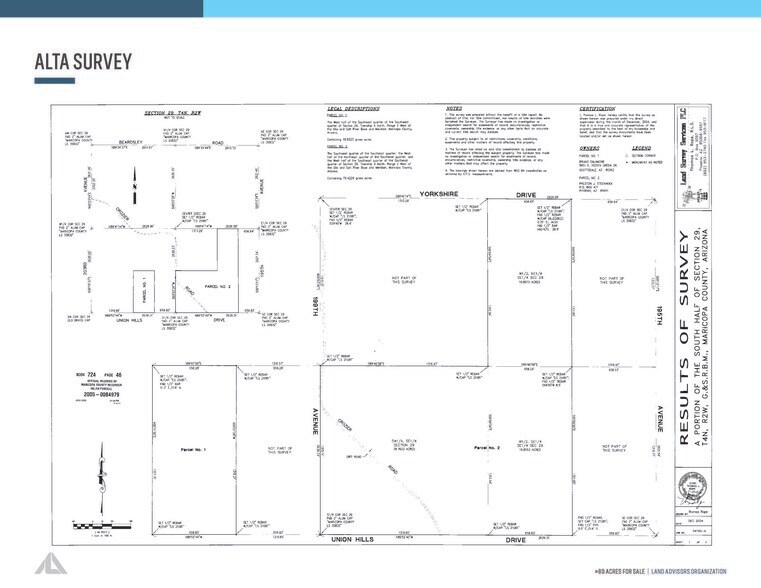 NEC 199th Avenue & Union Hills Drive, Surprise, AZ for sale - Plat Map - Image 1 of 2