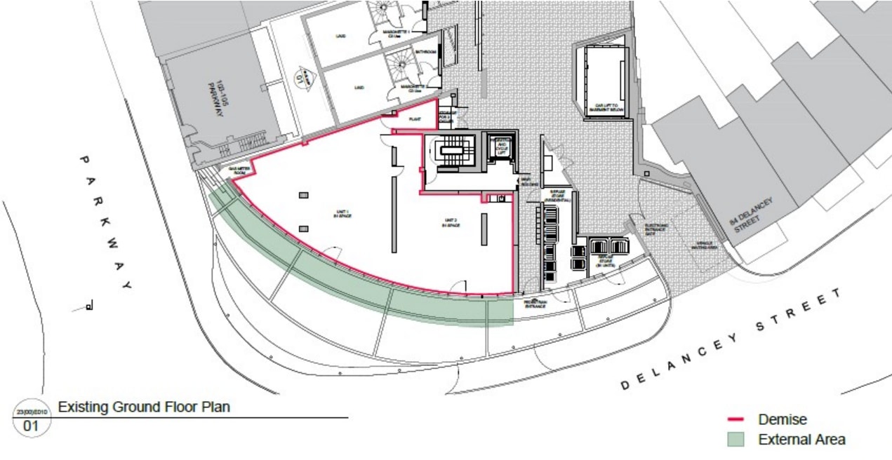 86-88 Delancey St, Londres à louer Plan d’étage- Image 1 de 1