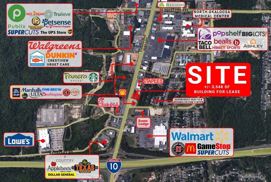 3045 Ferdon Blvd, Crestview, FL for lease - Building Photo - Image 2 of 7