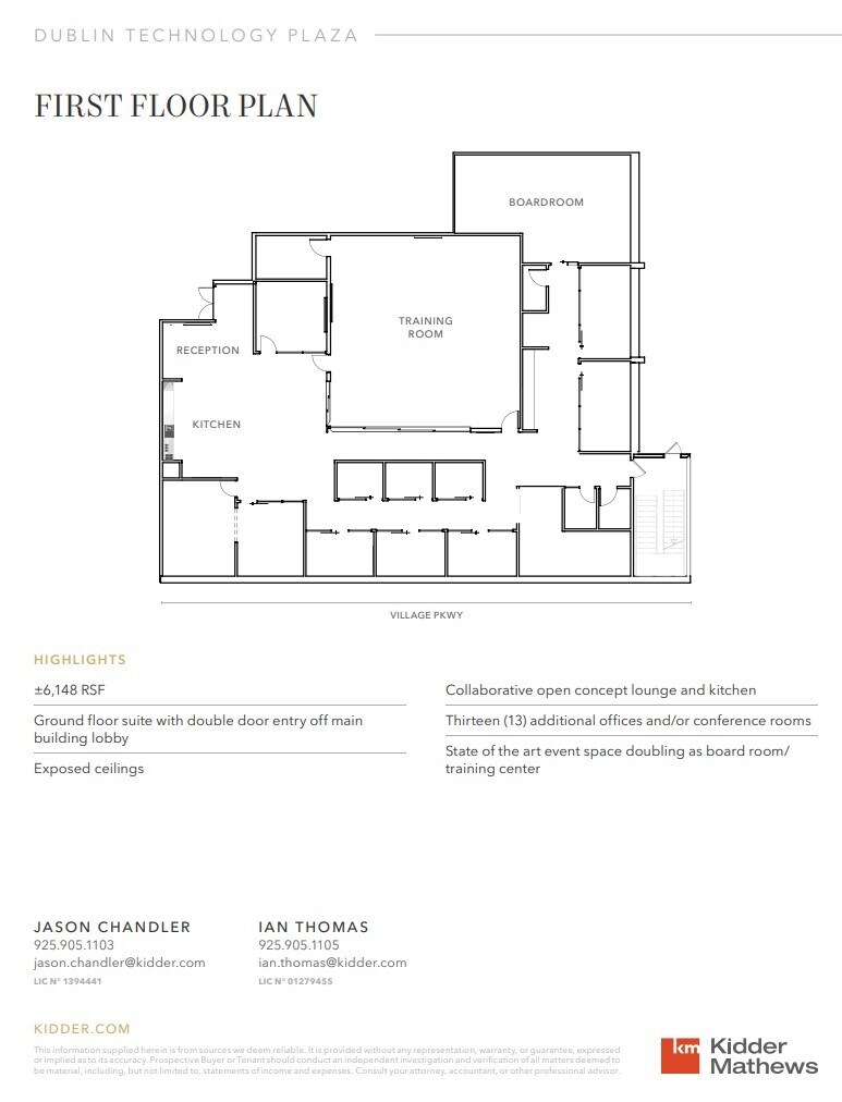 6200 Village Pky, Dublin, CA for lease Floor Plan- Image 1 of 1