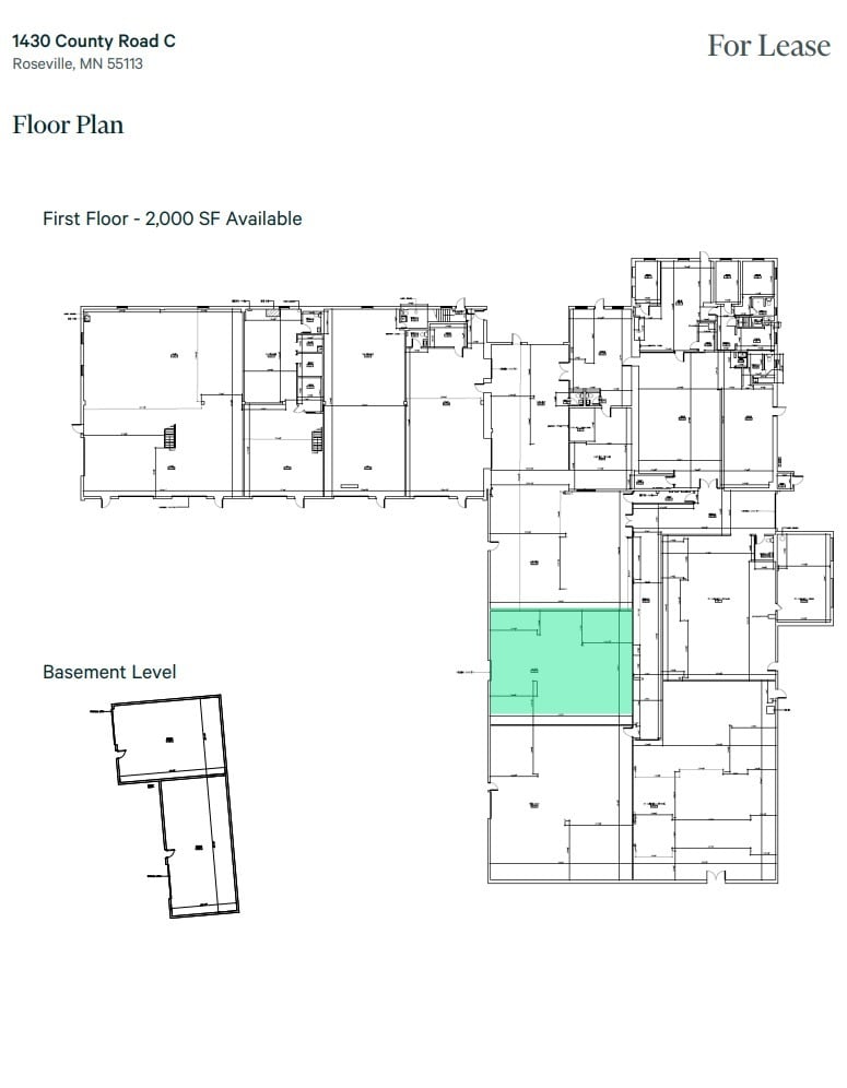1430 County Road C W, Roseville, MN à louer Plan d’étage- Image 1 de 1