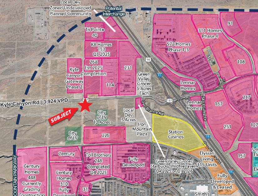 SEC Kyle Canyon Rd & Alpine Ridge Way rd, Las Vegas, NV for lease Building Photo- Image 1 of 4