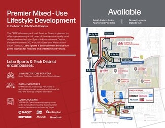 More details for Lobo Sports & Entertainment District, Albuquerque, NM - Land for Sale