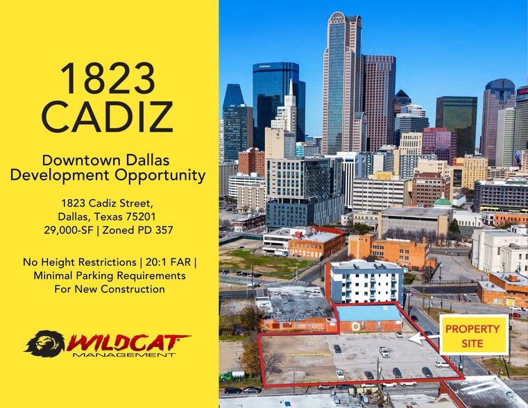 1823 Cadiz St, Dallas, TX à vendre - Photo du bâtiment - Image 1 de 3