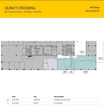 801 N Quincy St, Arlington, VA for lease Floor Plan- Image 1 of 1