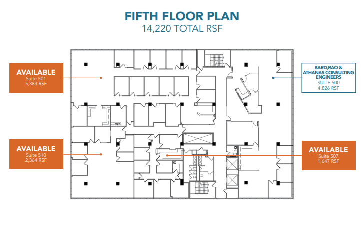 4625 Lindell Blvd, Saint Louis, MO à louer Plan d’étage- Image 1 de 1