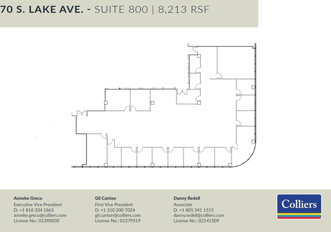 70 S Lake Ave, Pasadena, CA for lease Floor Plan- Image 1 of 1