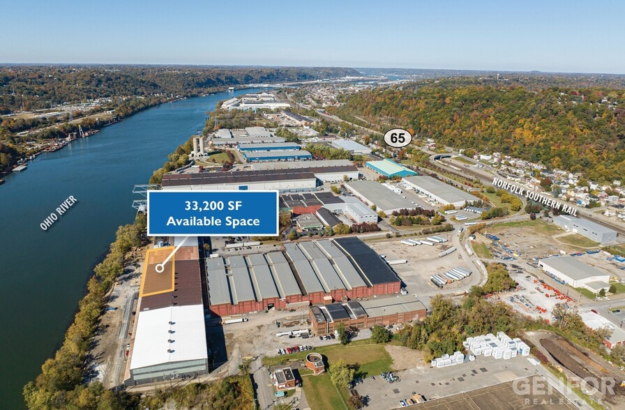 33 Leetsdale Industrial Dr, Leetsdale, PA for lease - Aerial - Image 2 of 4