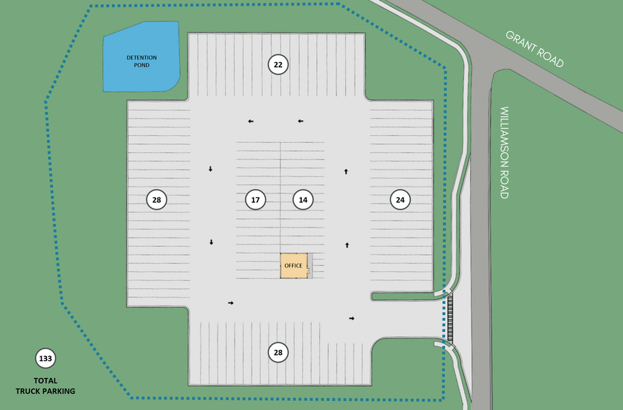 3861 Grant Rd, Ellenwood, GA for lease - Site Plan - Image 2 of 4