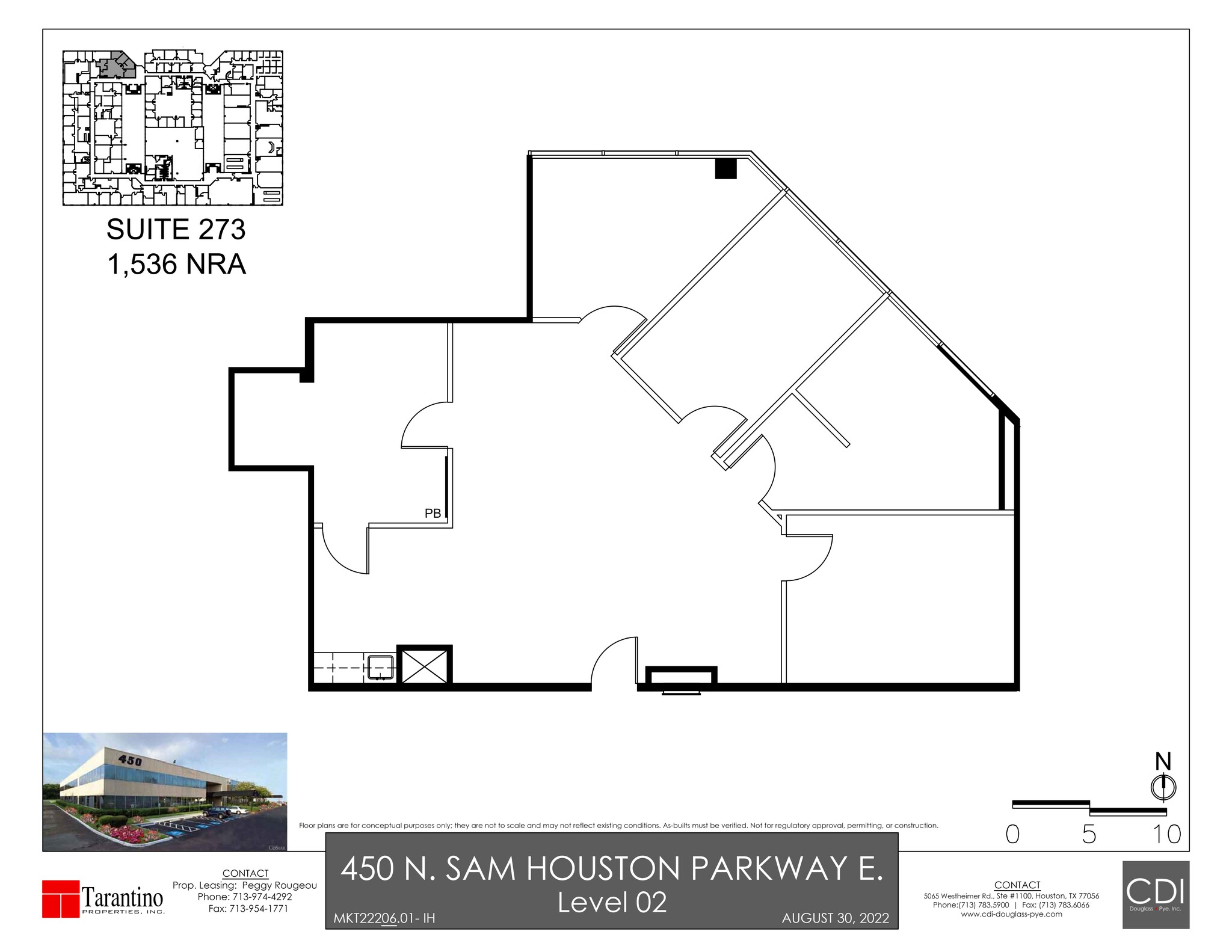 450 N Sam Houston Pky E, Houston, TX à louer Plan de site- Image 1 de 1