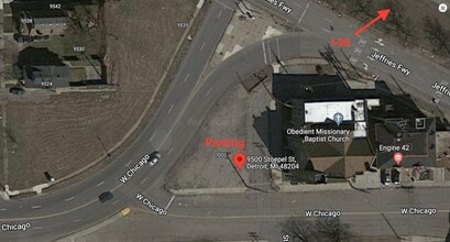 9500 Stoepel St, Detroit, MI - Aerial  map view