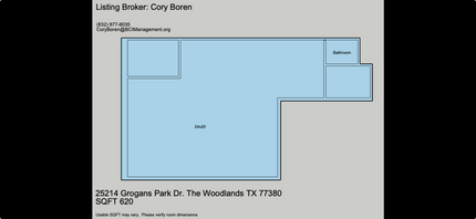 25154 Grogans Park Dr, The Woodlands, TX for lease Floor Plan- Image 1 of 4