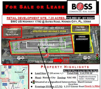 Plus de détails pour US Highway 17-92 at Bates Rd, Haines City, FL - Terrain à vendre